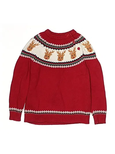 Pre-owned Assorted Brands Kids' Pullover Sweater In Red
