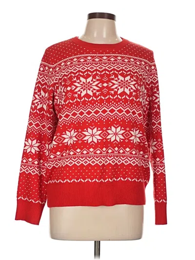 Pre-owned Assorted Brands Pullover Sweater In Red