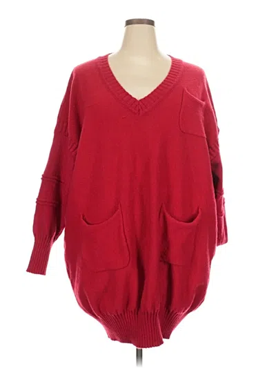 Pre-owned Assorted Brands Pullover Sweater In Red