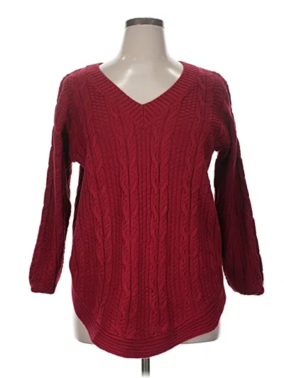 Pre-owned Assorted Brands Pullover Sweater In Red