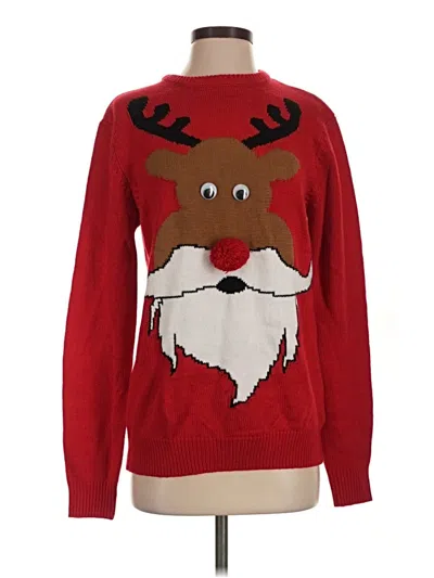 Pre-owned Assorted Brands Pullover Sweater In Red