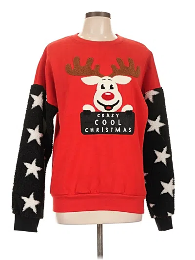 Pre-owned Assorted Brands Pullover Sweater In Red