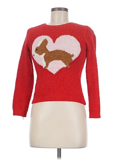 Pre-owned Assorted Brands Pullover Sweater In Red