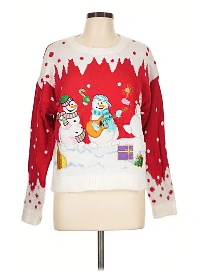 Pre-owned Assorted Brands Pullover Sweater In Red