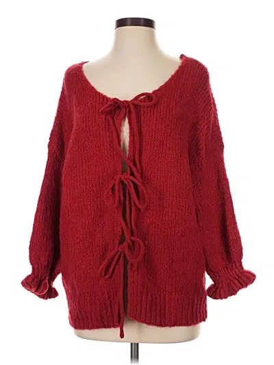 Pre-owned Assorted Brands Pullover Sweater In Red
