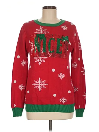 Pre-owned Assorted Brands Pullover Sweater In Red