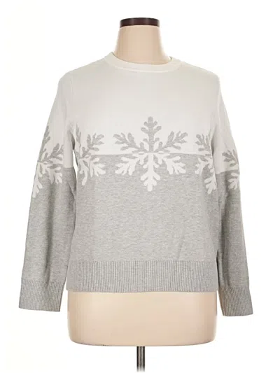 Pre-owned Assorted Brands Pullover Sweater In Silver