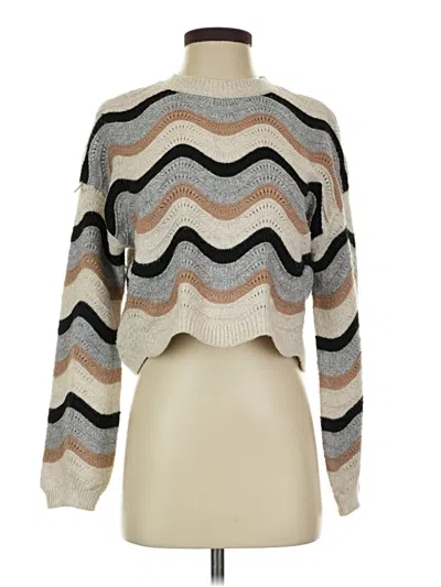 Pre-owned Assorted Brands Pullover Sweater In Silver