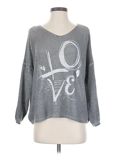 Pre-owned Assorted Brands Pullover Sweater In Silver