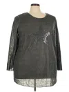 Assorted Brands Pullover Sweater In Silver