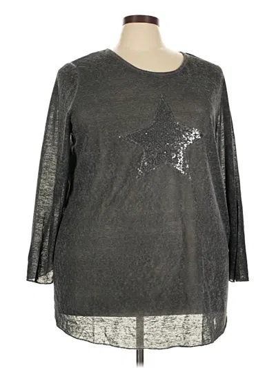 Assorted Brands Pullover Sweater In Silver