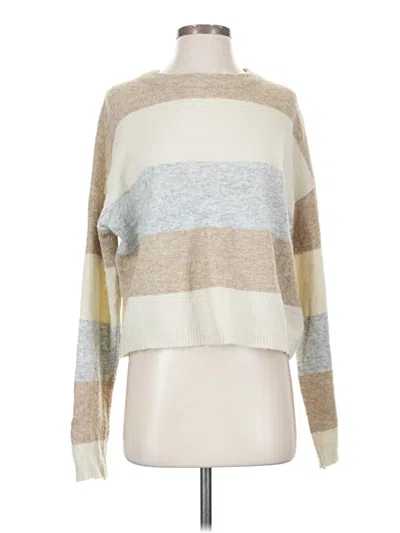 Pre-owned Assorted Brands Pullover Sweater In Tan