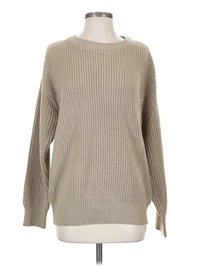 Pre-owned Assorted Brands Pullover Sweater In Tan