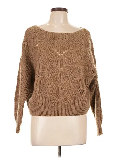 Pre-owned Assorted Brands Pullover Sweater In Tan