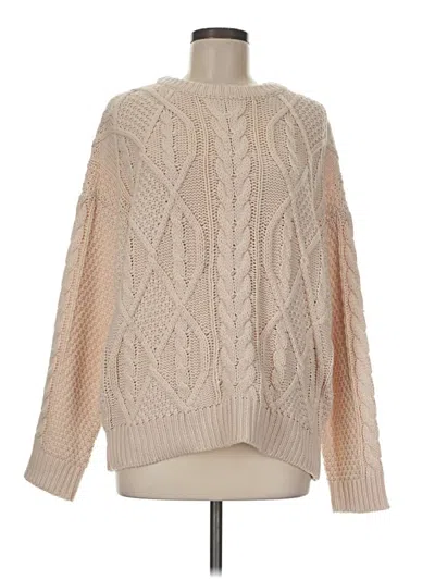 Pre-owned Assorted Brands Pullover Sweater In Tan