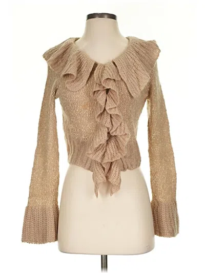 Pre-owned Assorted Brands Pullover Sweater In Tan