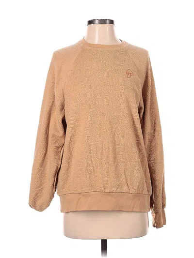 Pre-owned Assorted Brands Pullover Sweater In Tan