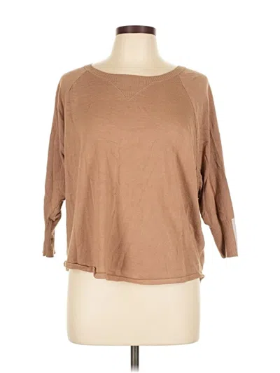 Pre-owned Assorted Brands Pullover Sweater In Tan