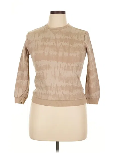 Pre-owned Assorted Brands Pullover Sweater In Tan