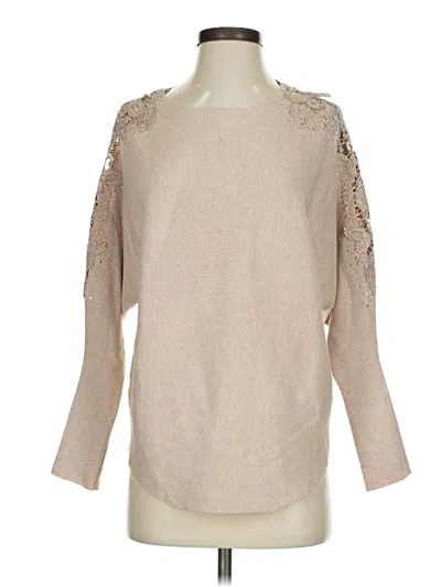 Pre-owned Assorted Brands Pullover Sweater In Tan