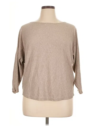 Pre-owned Assorted Brands Pullover Sweater In Tan