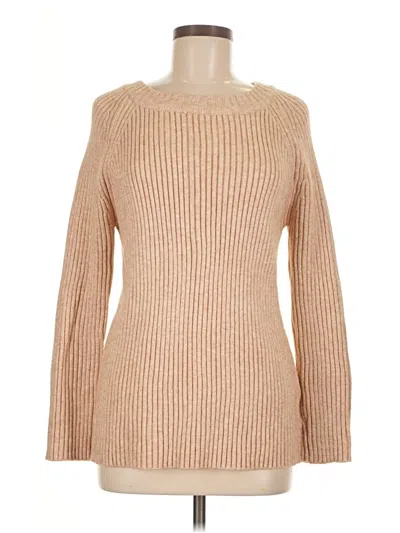 Pre-owned Assorted Brands Pullover Sweater In Tan