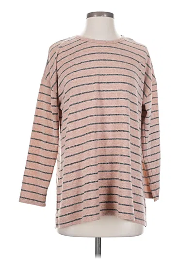 Pre-owned Assorted Brands Pullover Sweater In Tan