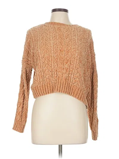 Pre-owned Assorted Brands Pullover Sweater In Tan