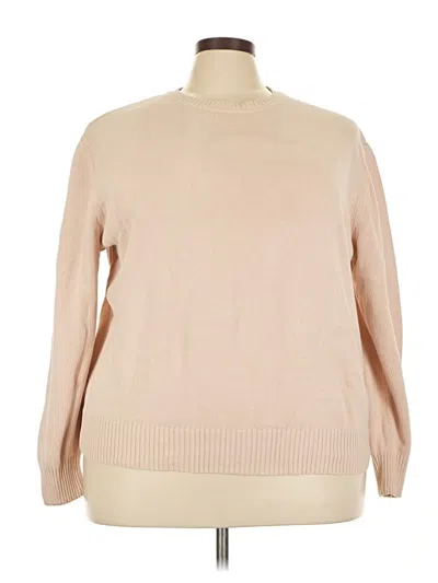 Pre-owned Assorted Brands Pullover Sweater In Tan