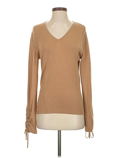 Pre-owned Assorted Brands Pullover Sweater In Tan