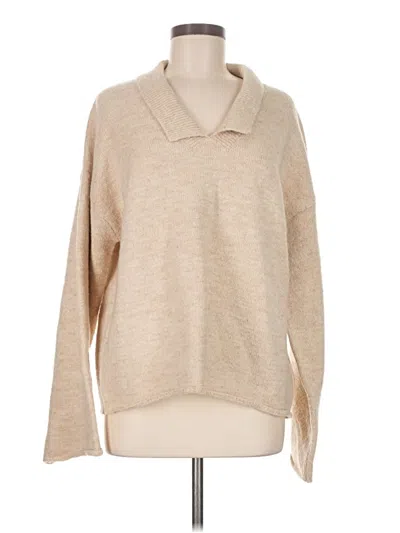 Pre-owned Assorted Brands Pullover Sweater In Tan