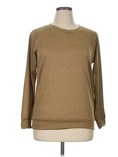 Pre-owned Assorted Brands Pullover Sweater In Tan