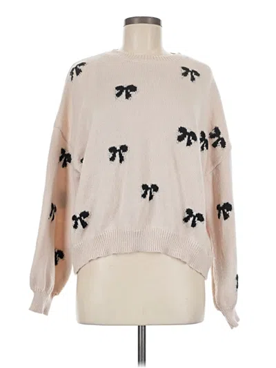 Pre-owned Assorted Brands Pullover Sweater In Tan