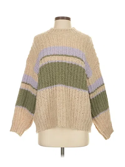 Pre-owned Assorted Brands Pullover Sweater In Tan
