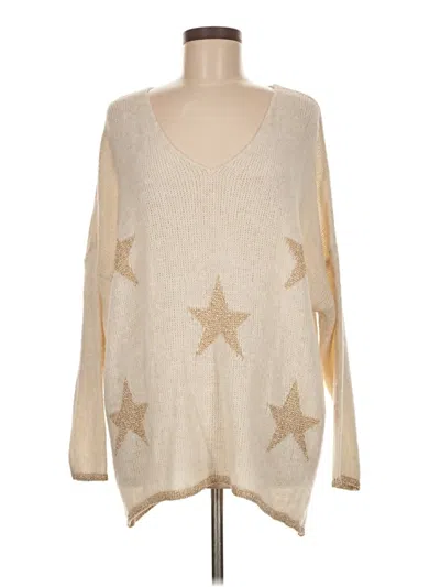 Pre-owned Assorted Brands Pullover Sweater In Tan