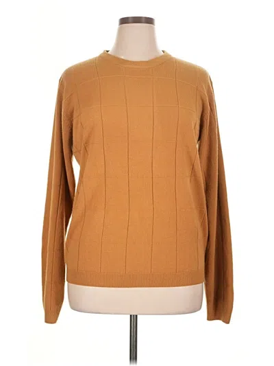 Pre-owned Assorted Brands Pullover Sweater In Tan