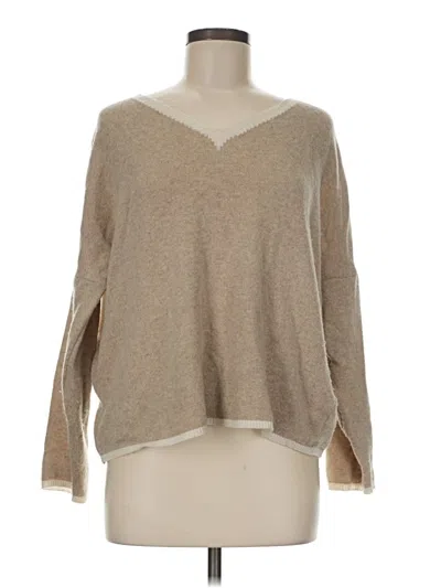 Pre-owned Assorted Brands Pullover Sweater In Tan