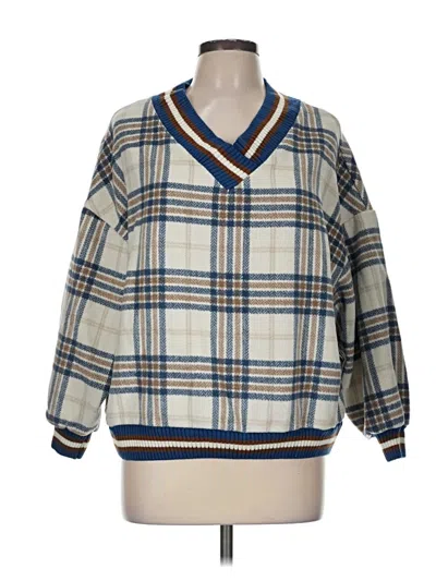 Pre-owned Assorted Brands Pullover Sweater In Tan