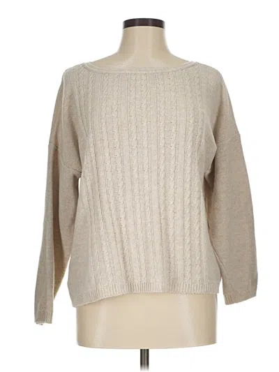 Pre-owned Assorted Brands Pullover Sweater In Tan