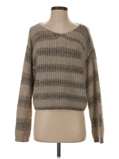 Pre-owned Assorted Brands Pullover Sweater In Tan