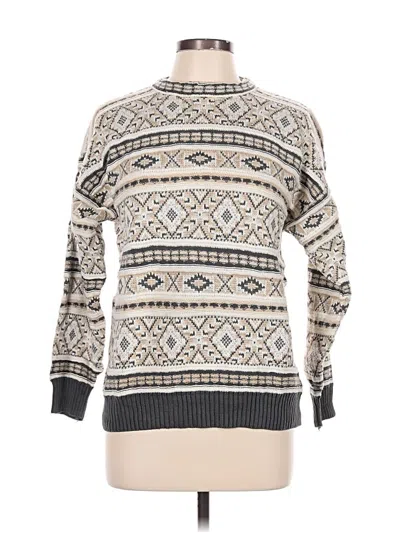 Pre-owned Assorted Brands Pullover Sweater In Tan