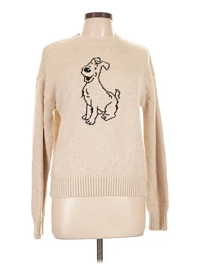 Pre-owned Assorted Brands Pullover Sweater In Tan