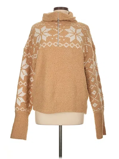 Pre-owned Assorted Brands Pullover Sweater In Tan