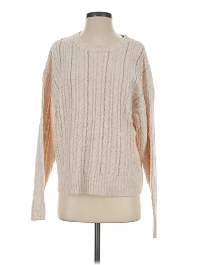 Pre-owned Assorted Brands Pullover Sweater In Tan