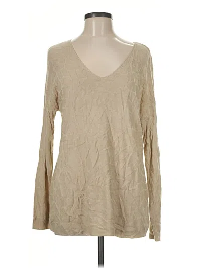 Pre-owned Assorted Brands Pullover Sweater In Tan