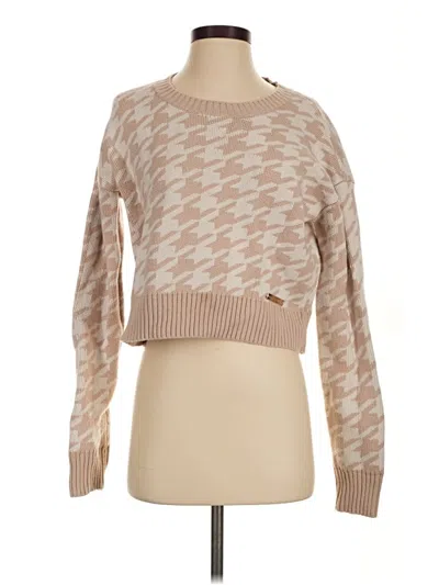 Pre-owned Assorted Brands Pullover Sweater In Tan