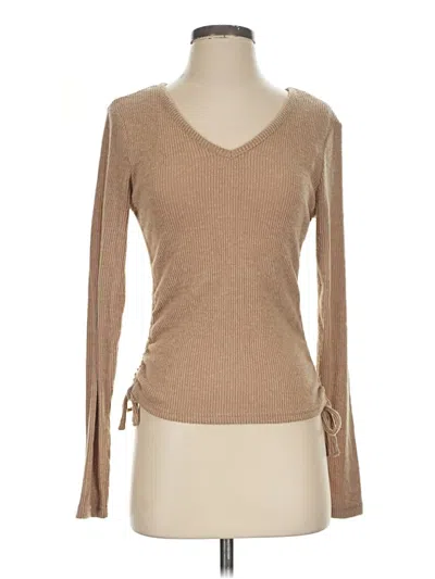 Pre-owned Assorted Brands Pullover Sweater In Tan