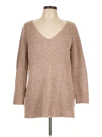 Pre-owned Assorted Brands Pullover Sweater In Tan