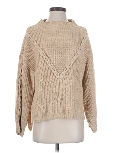 Pre-owned Assorted Brands Pullover Sweater In Tan