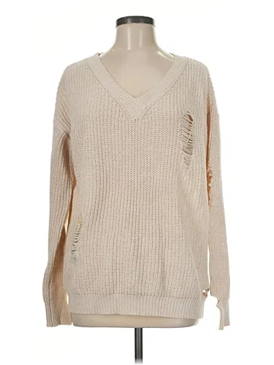Assorted Brands Pullover Sweater In Tan